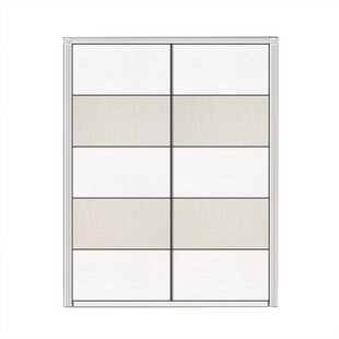 美达斯全屋定制移门ENF金属衣柜门衣帽间砌墙推拉门【移门18mm】