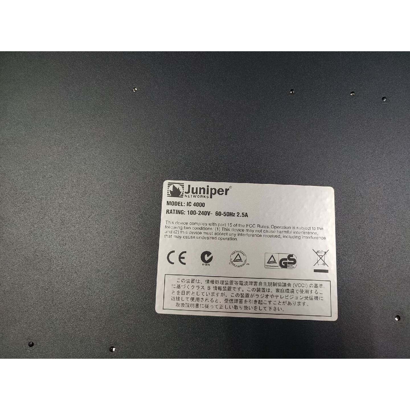 可维修议价  Juniper防火墙IC4000项目闲置设备成色几乎全新外观