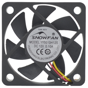 SNOWFAN直流12V静音散热风扇5CM厘米5010充电器风机YY5010H12B
