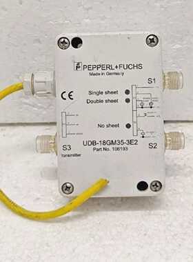 PEPPERLFUCHS UDB-18GM35-3E2 PART NO 106193 ultrasonic double