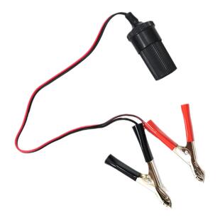 电瓶夹转点烟器母座 蓄电池鳄鱼夹 大功率转接线延长线电源转换器