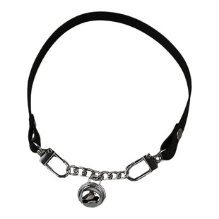 铃铛项圈女颈带链子黑色颈圈男锁骨链颈环甜辣妹脖颈链脖圈choker