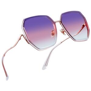 海伦凯勒2026新款大脸墨镜女偏光防紫外线开车太阳眼镜近视带度数