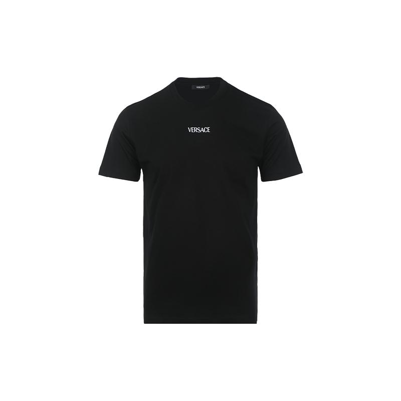 【自营】Versace/范思哲男士经典logo刺绣徽标棉质休闲短袖T恤