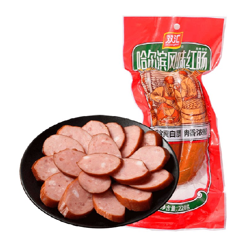 【详情领优惠】双汇哈尔滨风味红肠特色香肠火腿肠零食小吃