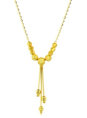 这亮度太好看了玫瑰金项链女士