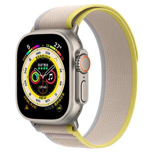 【官网款】适用苹果S11/10手表iwatch9尼龙高山野径回环表带apple watch8新款46/49mm女se运动编织Ultra腕带