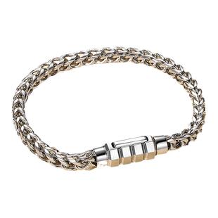 brosway时尚朋克龙骨手链男士小众设计钛钢不掉色个性潮流饰品