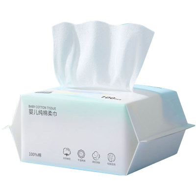 十月结晶婴儿棉柔巾100抽