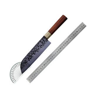 刃物研究所作 五枚合夹铜猎刀 手工锻造户外刀生存刀求生刀露营刀