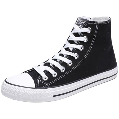 环球2021春夏新款高帮系带帆布鞋