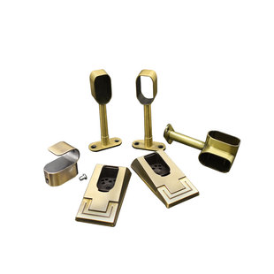 索菲亚衣柜挂衣杆法兰座衣通杆支架固定配件衣杆托五金底座横杆