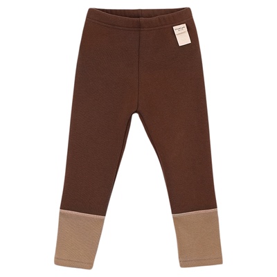 幼儿园宝宝冬季加绒撞色打底裤