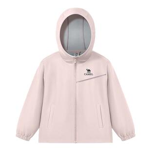 小骆驼儿童外套夹克户外登山服防风防水软壳衣学生校服男女童风衣