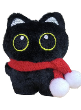 小黑猫录音玩偶送女生日礼物男友