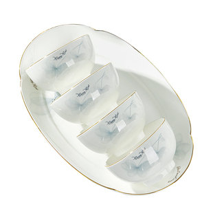 优尊陶瓷吃饭碗家用碗盘组合2025新款特别好看的餐具汤碗碗碟套装