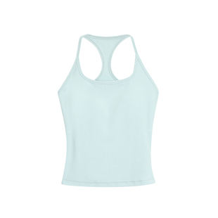 pusumede 夏日水光 带胸垫工字吊带背心女辣妹外穿修身无袖上衣