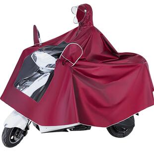 男装125型摩托车雨披女双人雨衣电瓶车单人踏板超大加厚耐磨加大
