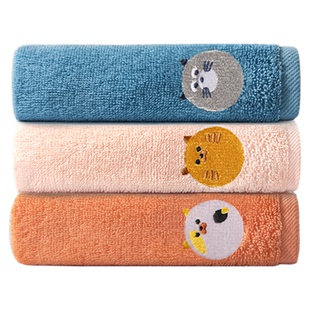 茶花毛巾纯棉100全棉2024新款洗脸巾擦手家用小号小方巾儿童挂式