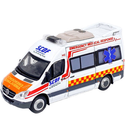 TINY合金SG新加坡巴士救护车