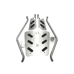 适用光阳RKS150 racingX150射灯架一体踏板护杠保险杠改装配件