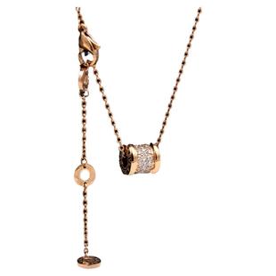 欧美大气奢华满天星镶钻小蛮腰满钻玫瑰金项链女款短款锁骨链配饰