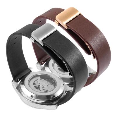 圣琴超薄柔软真皮手表带