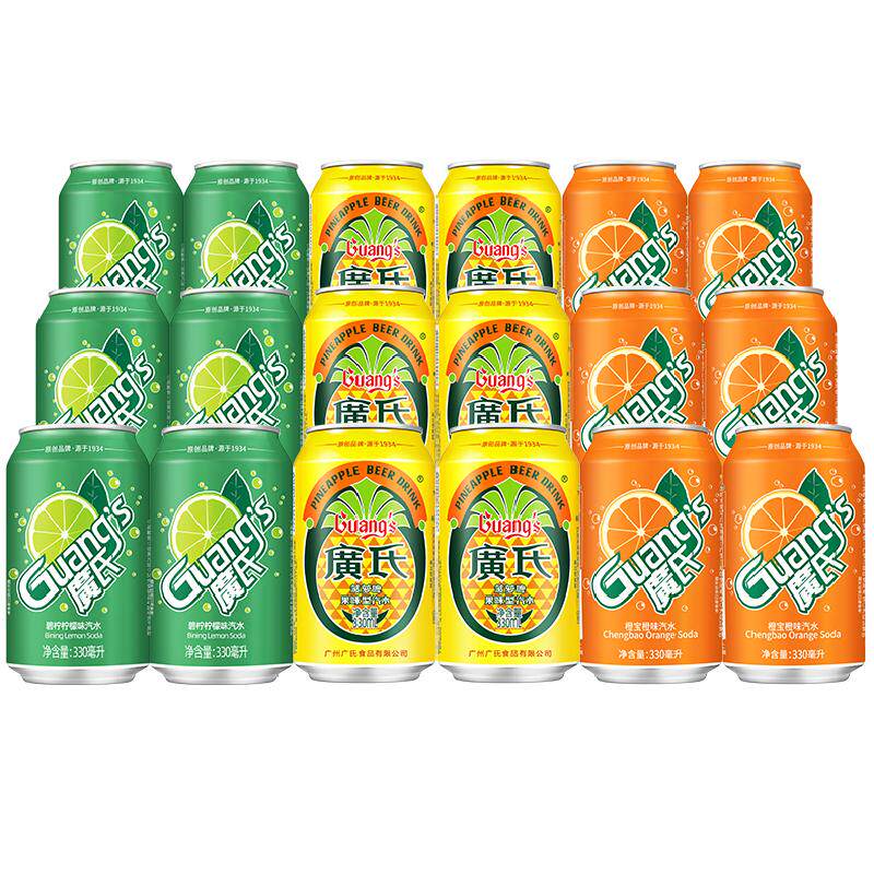 广氏菠萝啤330ml*18罐混合口味装