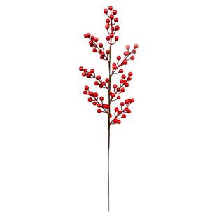 仿真发财果假花摆设红色浆果红果冬青果红果子幸运果客厅假花摆件