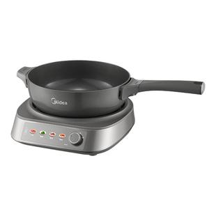 美的分体钛陶电炒锅家用多功能爆炒不粘蒸煮炒煎电热火锅烹饪机