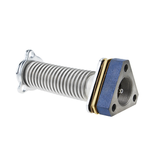 加油站加油机进油口连接波纹软管三角法兰垫片止回阀1.5寸单向阀