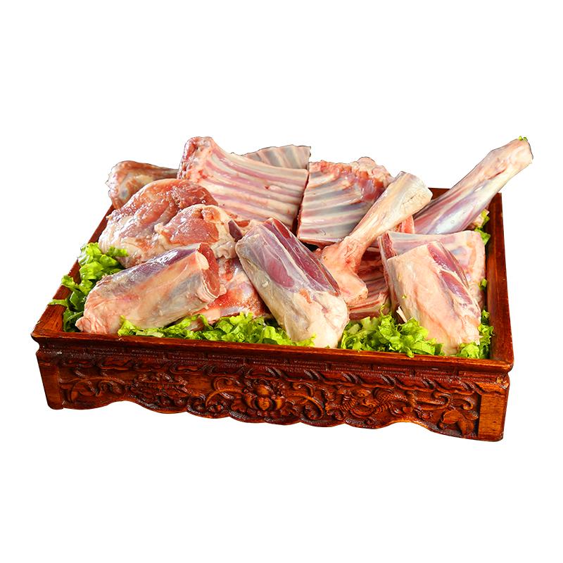 额尔敦原切手把羊肉手扒肉3斤装散养羔羊肉手抓饭生鲜羊排羊腿