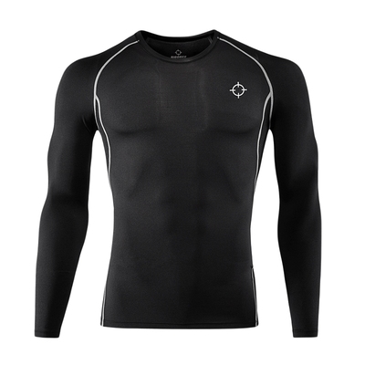 长袖压缩衣跑步训练篮球健身服