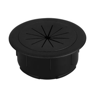 电脑桌线孔盖铝合金走线盒桌面封口盖书桌孔洞开孔圆形穿线孔盖