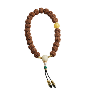 金刚菩提子手持手串男女念佛珠盘玩藏式文玩精品雪巴琉璃吊坠