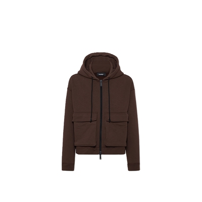 【5折】DSQUARED2/D2次方  男士时尚休闲连帽拉链卫衣上衣