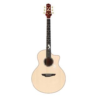 桂花糕吉他屋 楚门黑羽落樱280民谣吉他初学者入门全单41寸电箱款