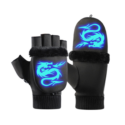 儿童写字手套小学生冬季男童保暖