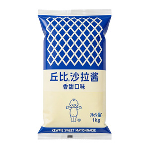 包邮 丘比沙拉酱香甜味1kg 袋装香甜味蔬菜水果沙拉汁1000g寿司料