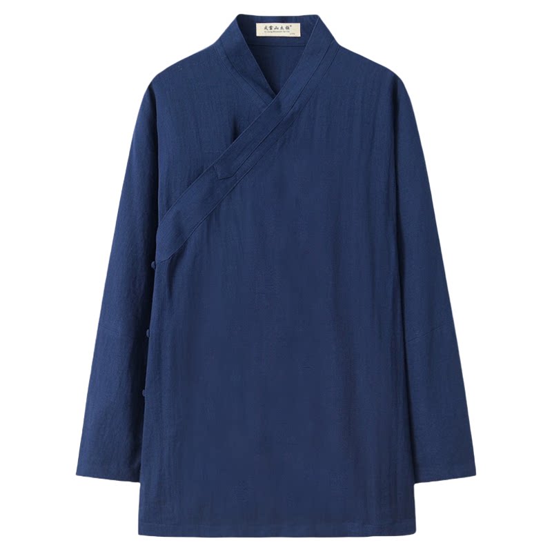 武当道袍三清三剑领道服太极服传统斜襟男女同款练功武术潇洒飘逸