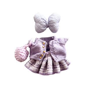 冬款Labubu娃衣拉布布一代二代三代搪胶毛绒公仔挂件娃衣服套装