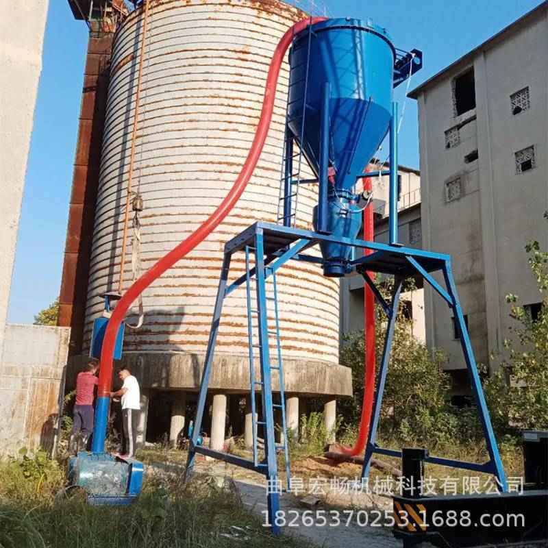 粉体物料抽送机大豆水稻颗粒吸粮机气力上料抽料装车输送机