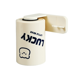 奶油风磁吸漱口杯牙刷置物架壁挂式牙刷杯架情侣牙刷架刷牙杯倒挂