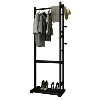 多功能实木衣帽架落地简易