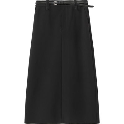 播商场同款黑色半身裙女25秋季新款美式时尚通勤A字裙BDS3BD3129