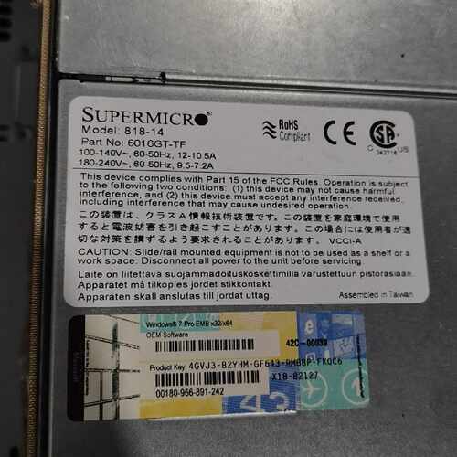 （请询价）SUPERMICRO 618-14