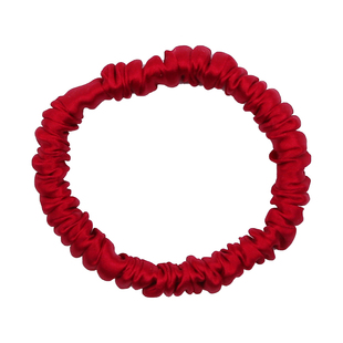 姜妍同款新年红色16姆米100%真丝发圈头饰质感无痕发绳小肠圈发饰