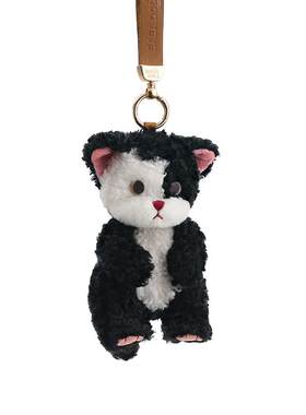 BABADOLL没有猫特别神经质版 大挂偶奶牛猫挂饰件钥匙扣