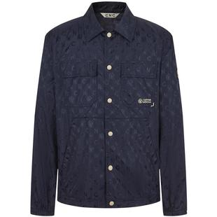 CNC男装春夏男款工装翻领夹克工装印花长袖夹克轻奢小众