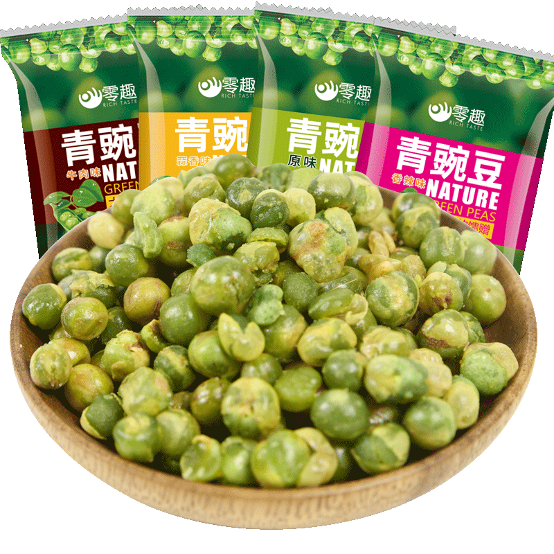千丝青豌豆整箱蒜香坚果